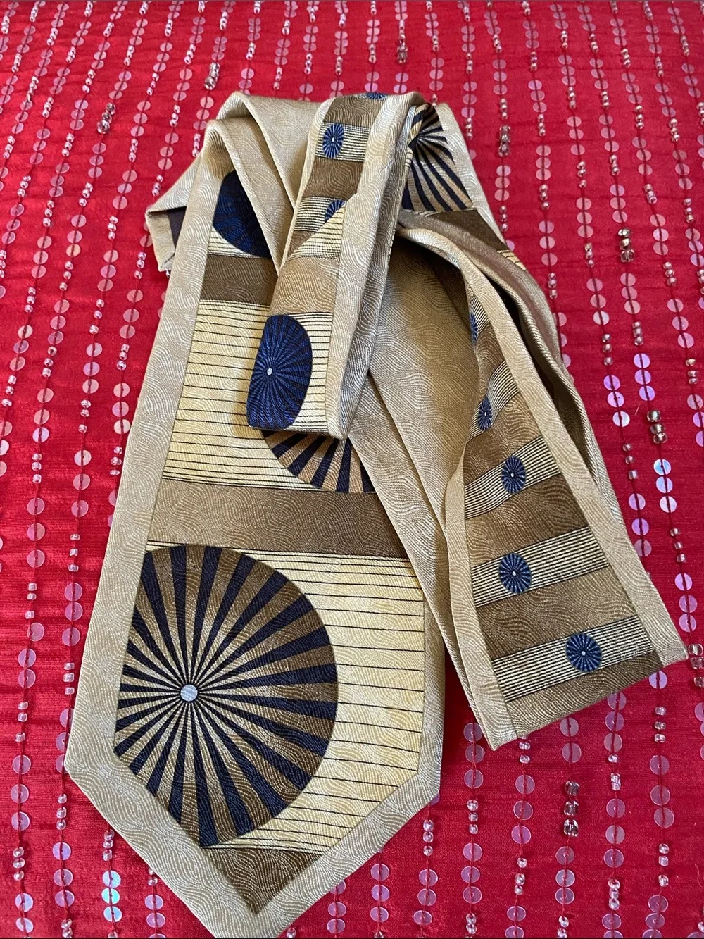 Silk Hand Made Designer Originals Subtle Shimmer Textured Luxurious Rare Tie